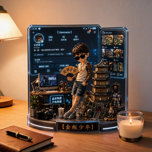 3D浮雕亞克力場景模型 (可觸摸立體質感 / 收藏級摆件)【興趣收藏品】