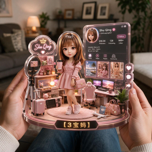3D浮雕亞克力場景模型 (可觸摸立體質感 / 收藏級摆件)【創作工作室道具】