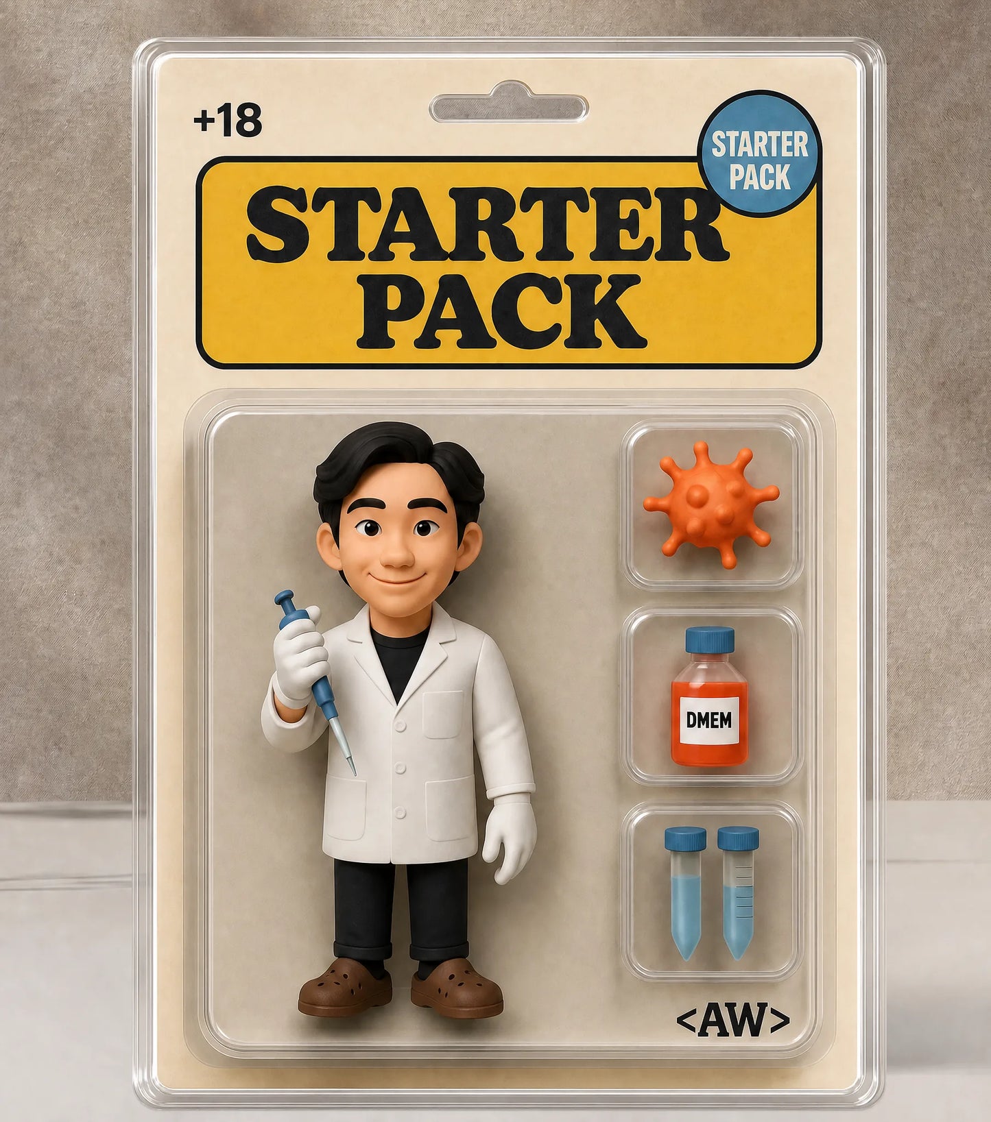 【人生盲盒】3D視覺客製化亞克力擺件 | 辦公室必備社畜玩具 Starter Pack 生日禮物 交換禮物