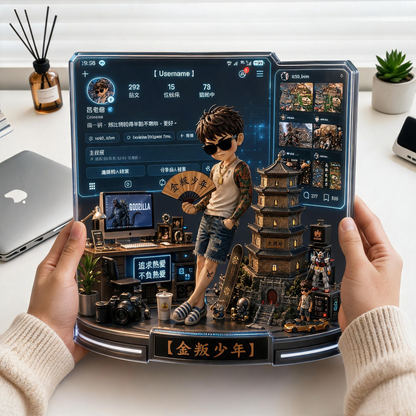 3D浮雕亞克力場景模型 (可觸摸立體質感 / 收藏級摆件)【興趣收藏品】