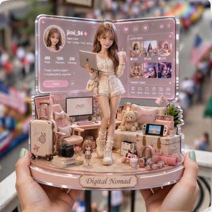 3D浮雕亞克力場景模型 (可觸摸立體質感 / 收藏級摆件)【個人化房間裝飾】